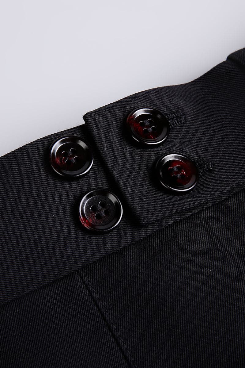 Trouser hardware · button extension and hook closure